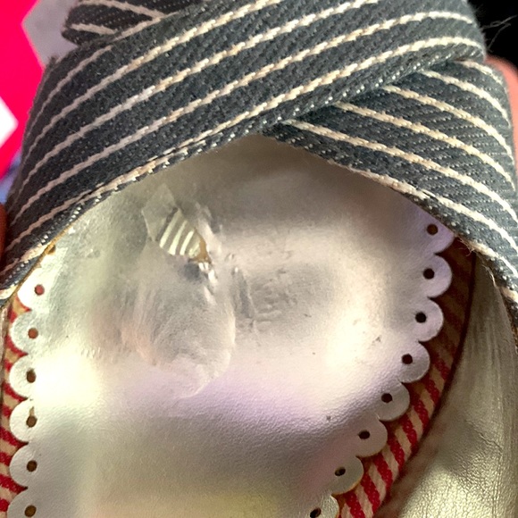 Lulu Townsend Red, White, and Blue Wedge Heels - Picture 7 of 7